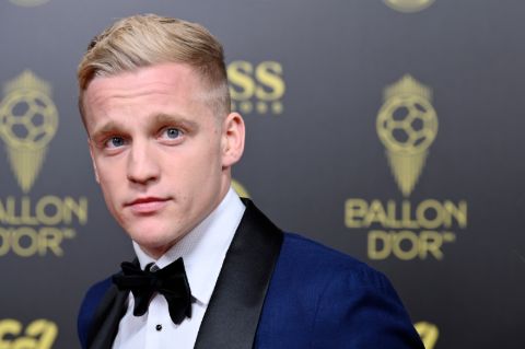 Donny van de Beek in the Ballon D'or ceremony in 2019.